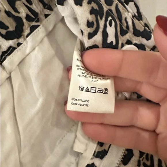 Maeve Animal Print wide leg pants - Picture 5 of 8